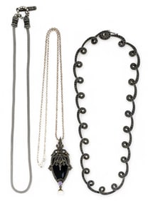 (3) Sterling Silver Necklaces