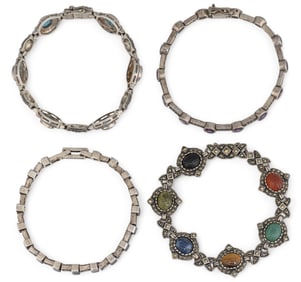 (4) Sterling Silver Bracelets