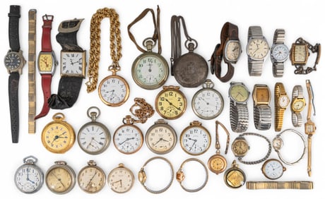 Large Collection of Pocket Watches