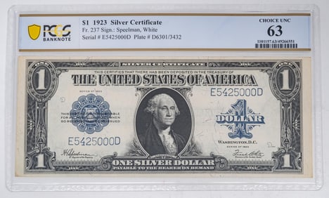 $1 1923 Silver Certificate