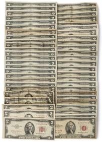 (100) Red Seal $2 Bills