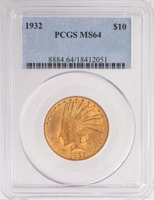 1932 $10 Indian Head Eagle Gold Coin