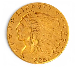 1926 $2.5 Indian Head Gold Coin