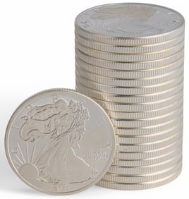 (20) Silver Eagle Coins