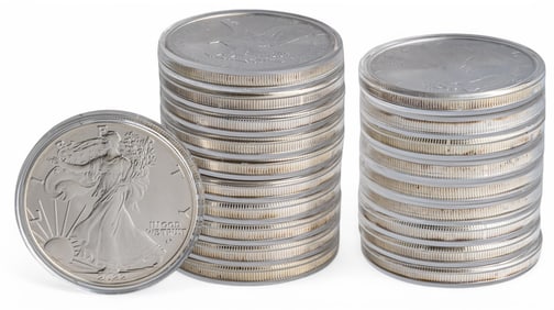 (20) American Silver Eagle Coins