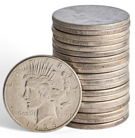 (20) American Silver Eagle Coins