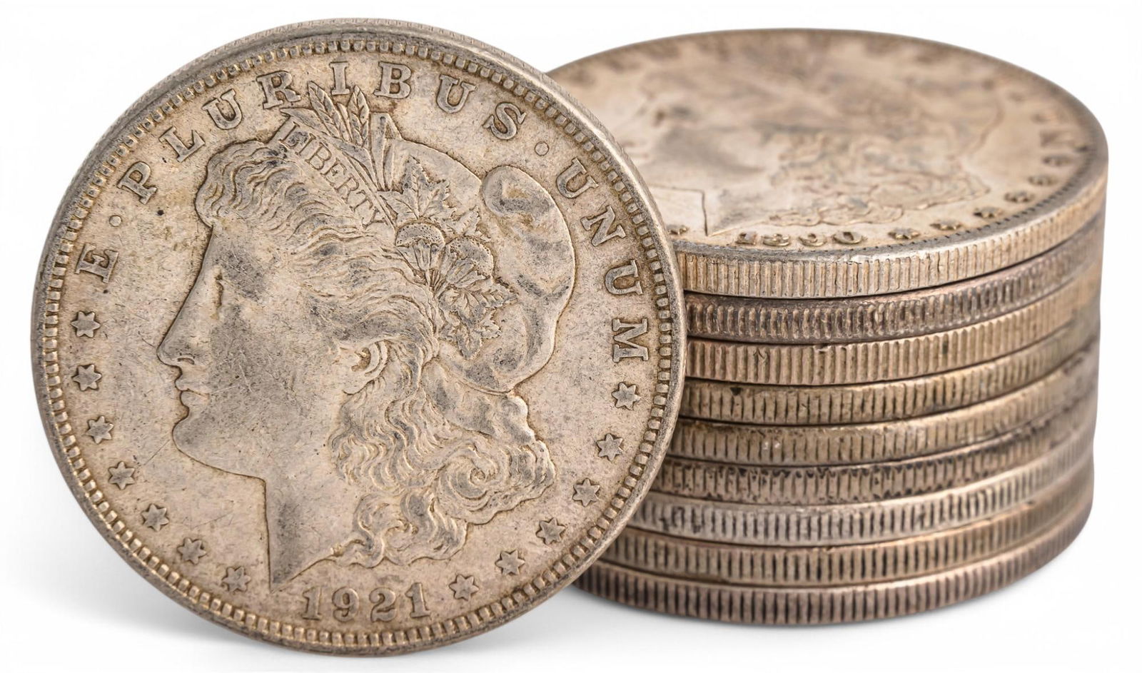 (10) Morgan Silver Dollars (1 of 5)