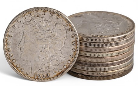 (10) Morgan Silver Dollars
