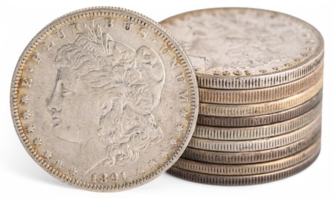 (10) Morgan Silver Dollars