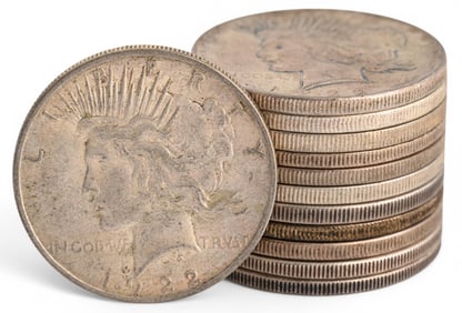 (12) Silver Peace Dollars