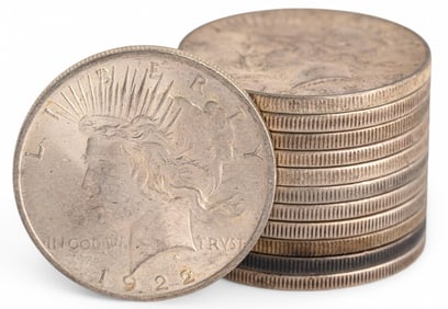 (12) Silver Peace Dollars
