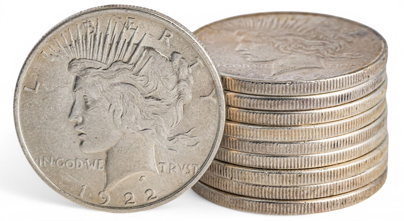 (10) Silver Peace Dollars (1 of 5)