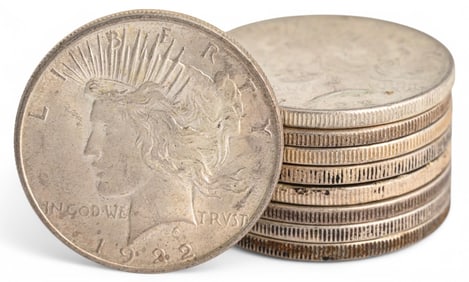 (9) Silver Peace Dollars