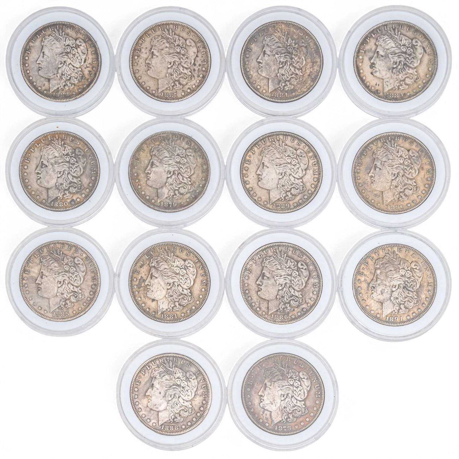 (14) Morgan Silver Dollars (1 of 4)