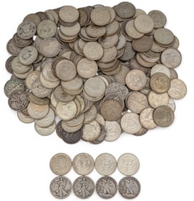Large Collection of SIlver Half Dollars