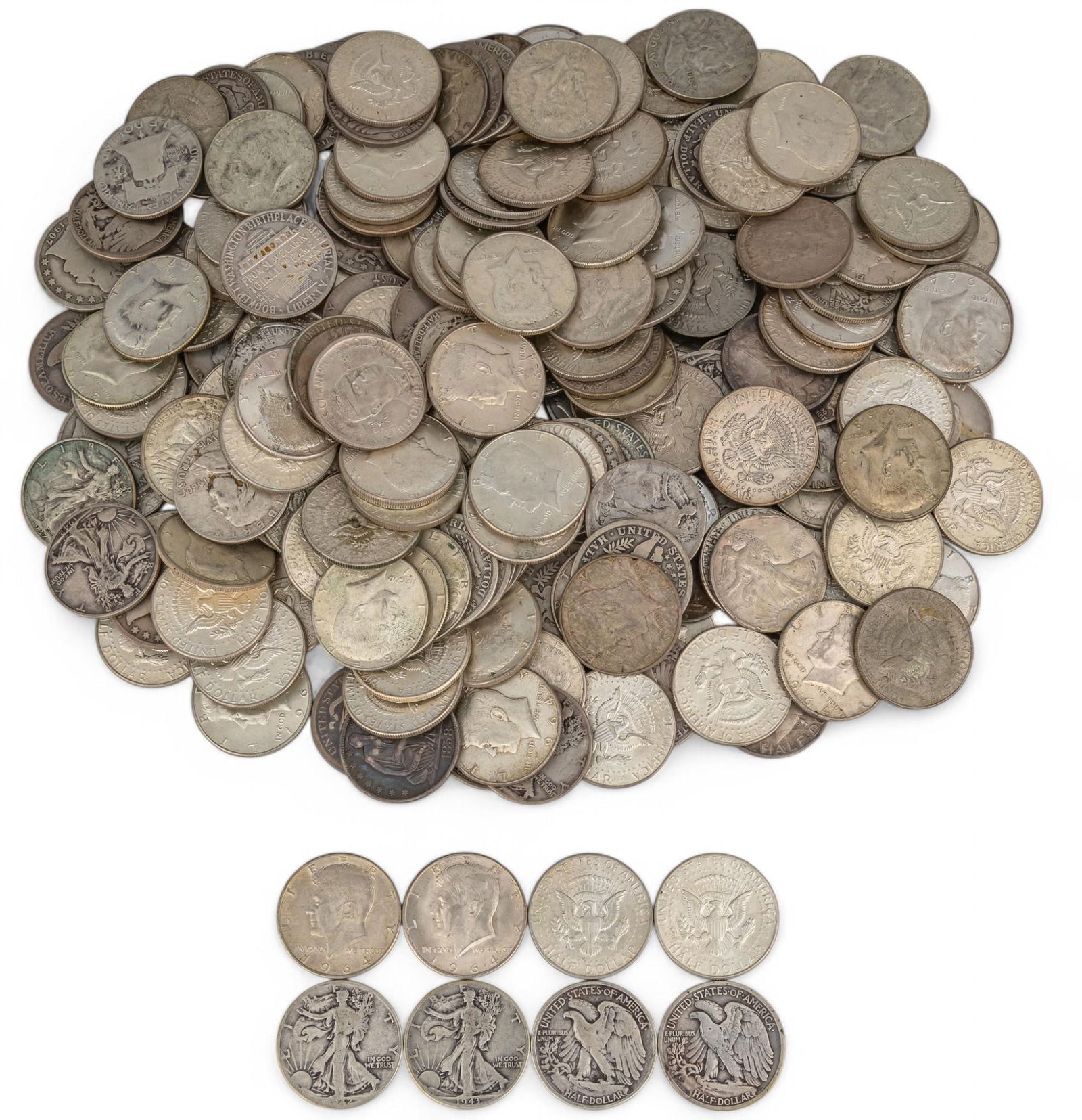 Large Collection of SIlver Half Dollars (1 of 5)