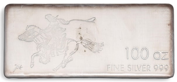 Pony Express 100 oz Fine Silver Bar
