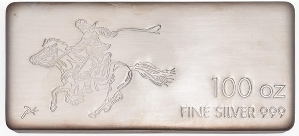 Pony Express 100 oz Fine Silver Bar