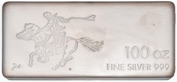 Pony Express 100 oz Fine Silver Bar