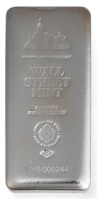 (1) Wall Street Mint 1 Kilogram Fine Silver Bar