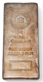 Royal Canadian Mint 100 oz Fine Silver Bar