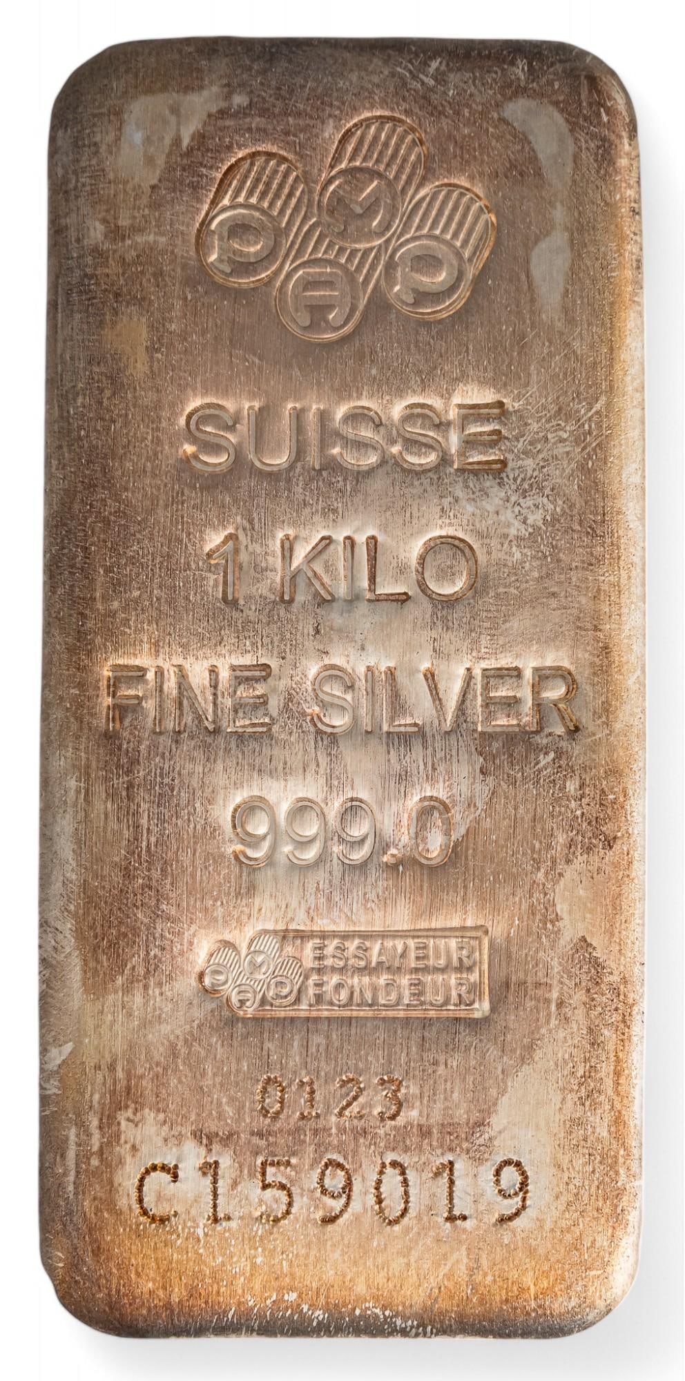 Suisse 1 Kilo Fine Silver Bar (1 of 2)
