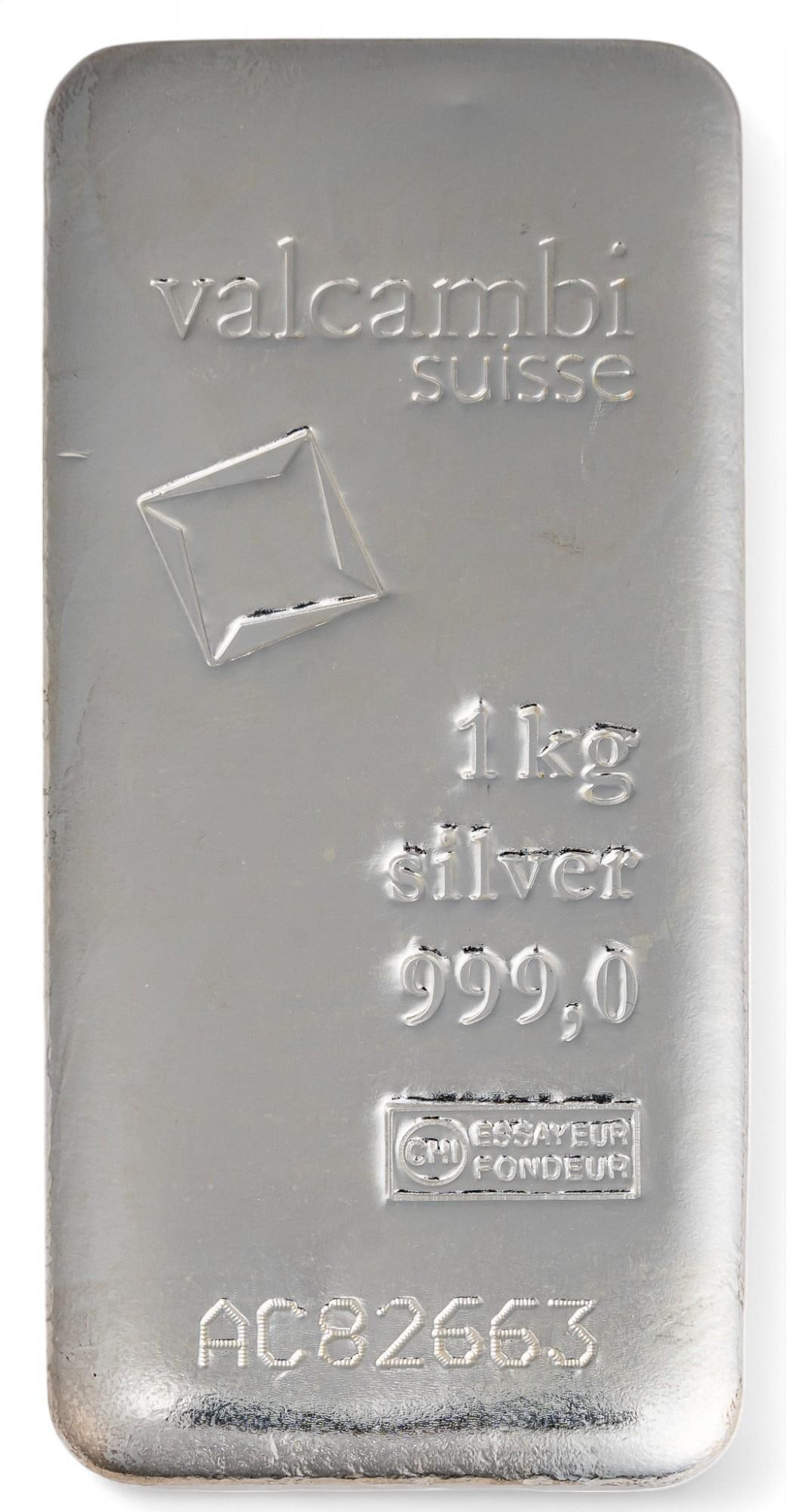 Valcambi Suisse 1 Kilo Fine Silver Bar (1 of 2)