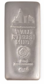 (1) 10 ozt Wall Street Mint Fine Silver Bar