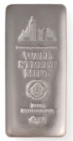 (1) 10 ozt Wall Street Mint Fine Silver Bar