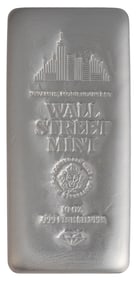 Wall Street Mint 10 ozt Fine Silver Bar