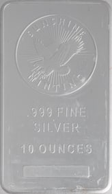 Sunshine Mint 10 ozt Fine Silver Bar