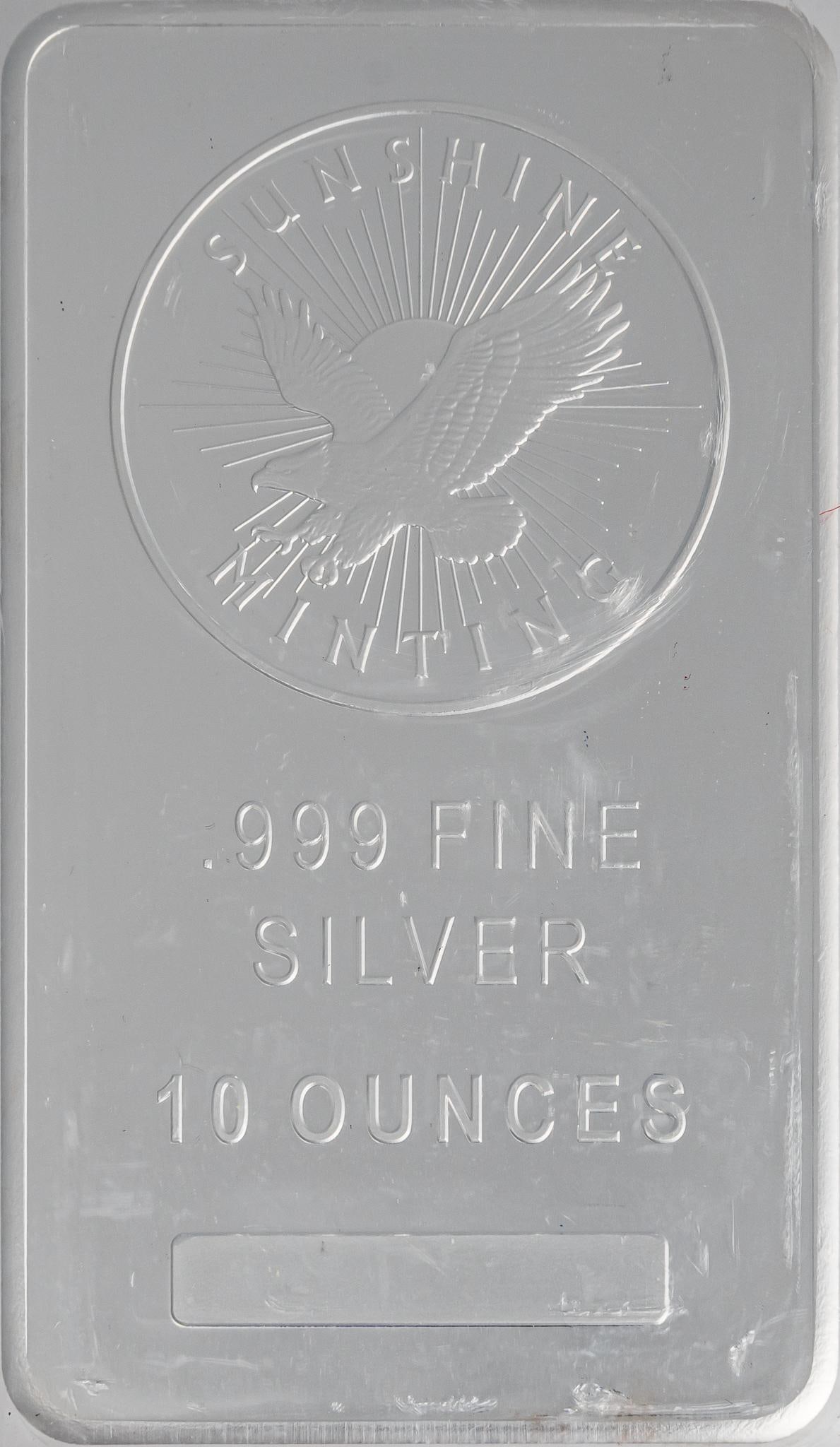 Sunshine Mint 10 ozt Fine Silver Bar (1 of 2)