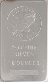 Sunshine Mint 10 ozt Fine Silver Bar