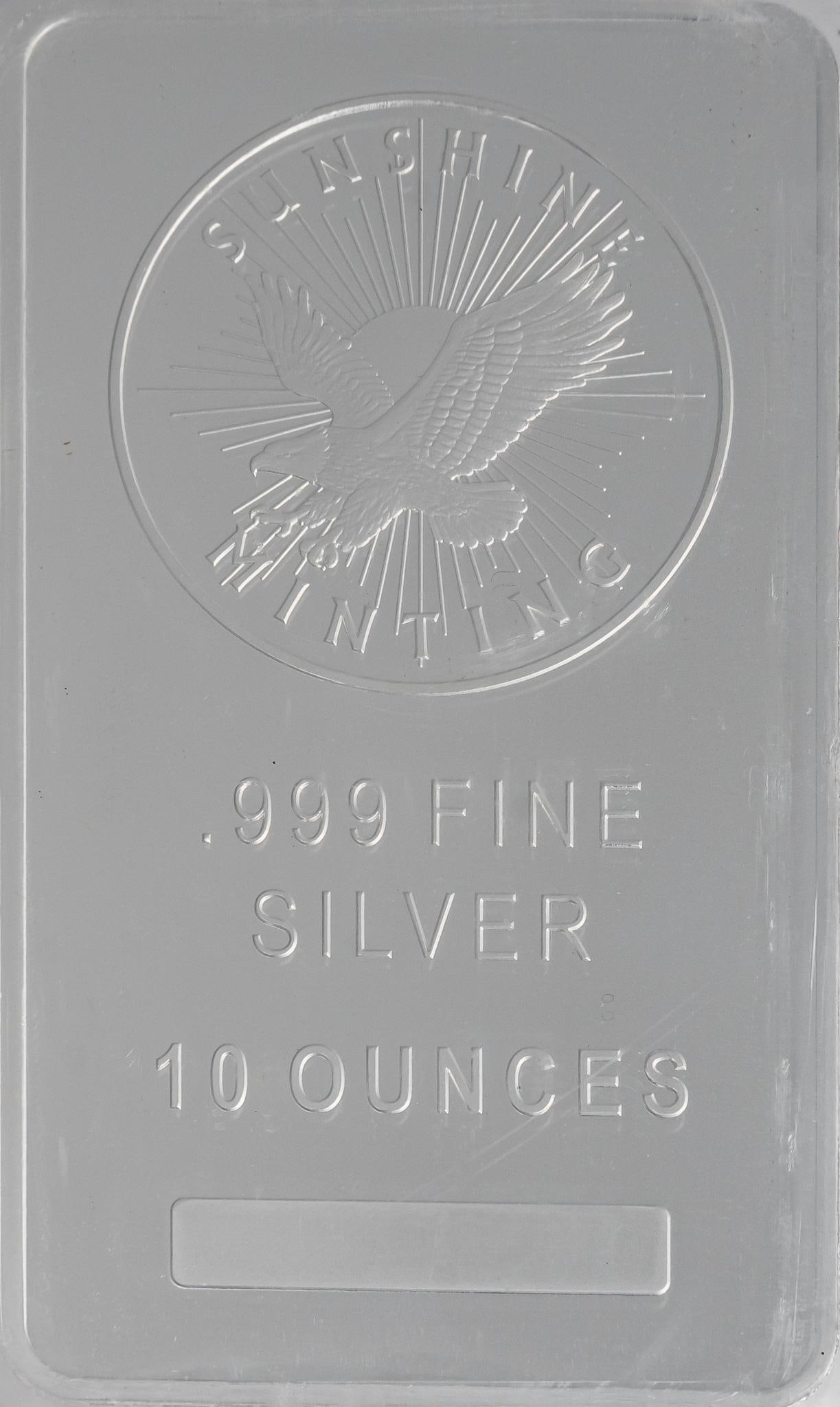 Sunshine Mint 10 ozt Fine Silver Bar (1 of 2)