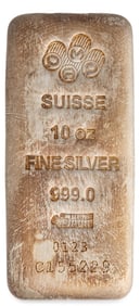 Suisse 10 ozt Fine Silver Bar