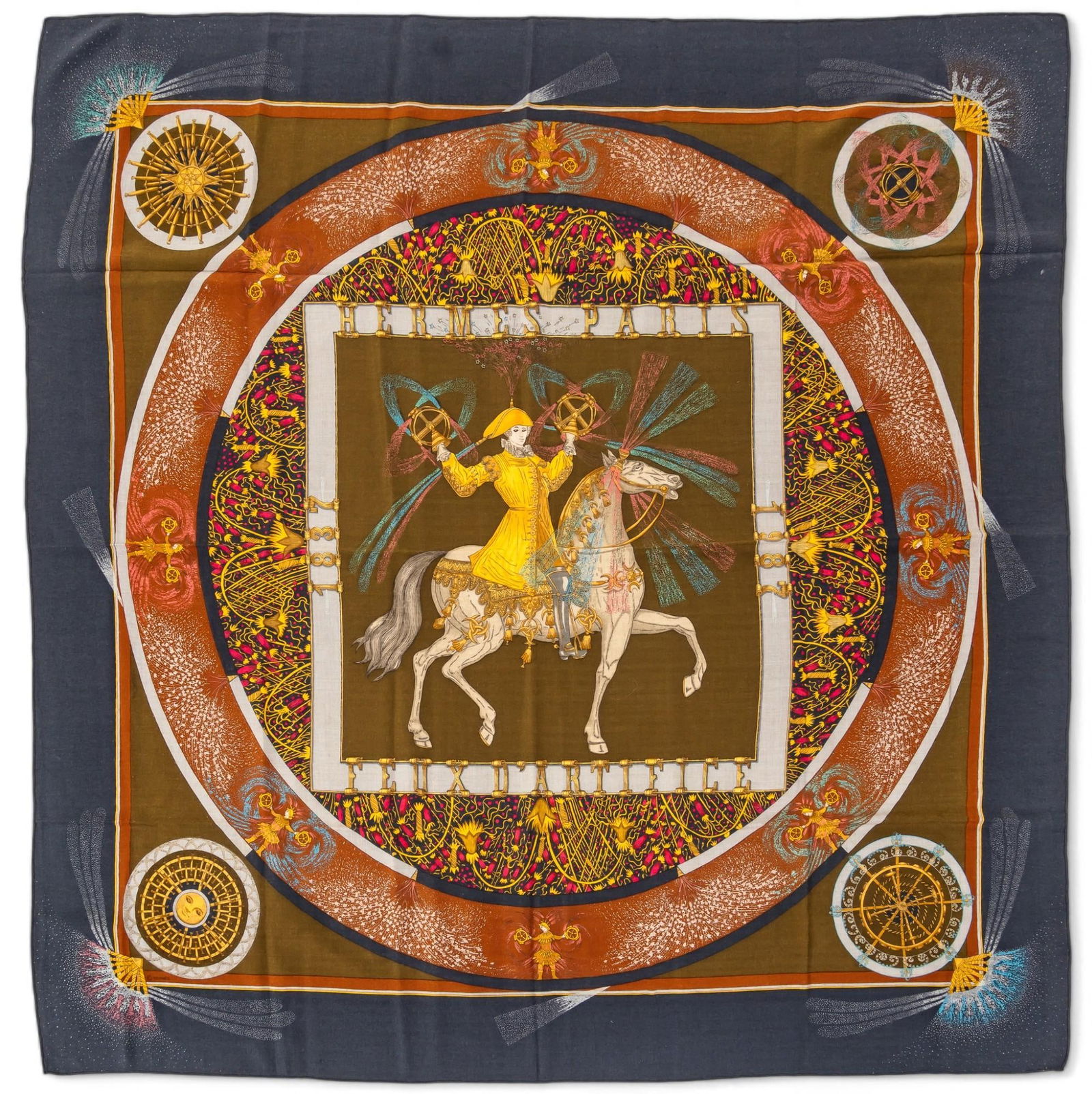 Hermes Feux d'Artifice Cashmere and Silk Scarf (1 of 12)