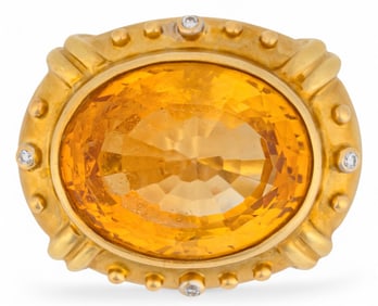18K Citrine Ring
