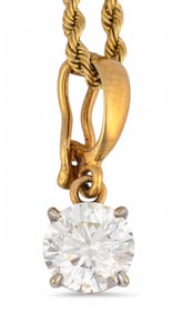 14K Diamond Pendant Necklace