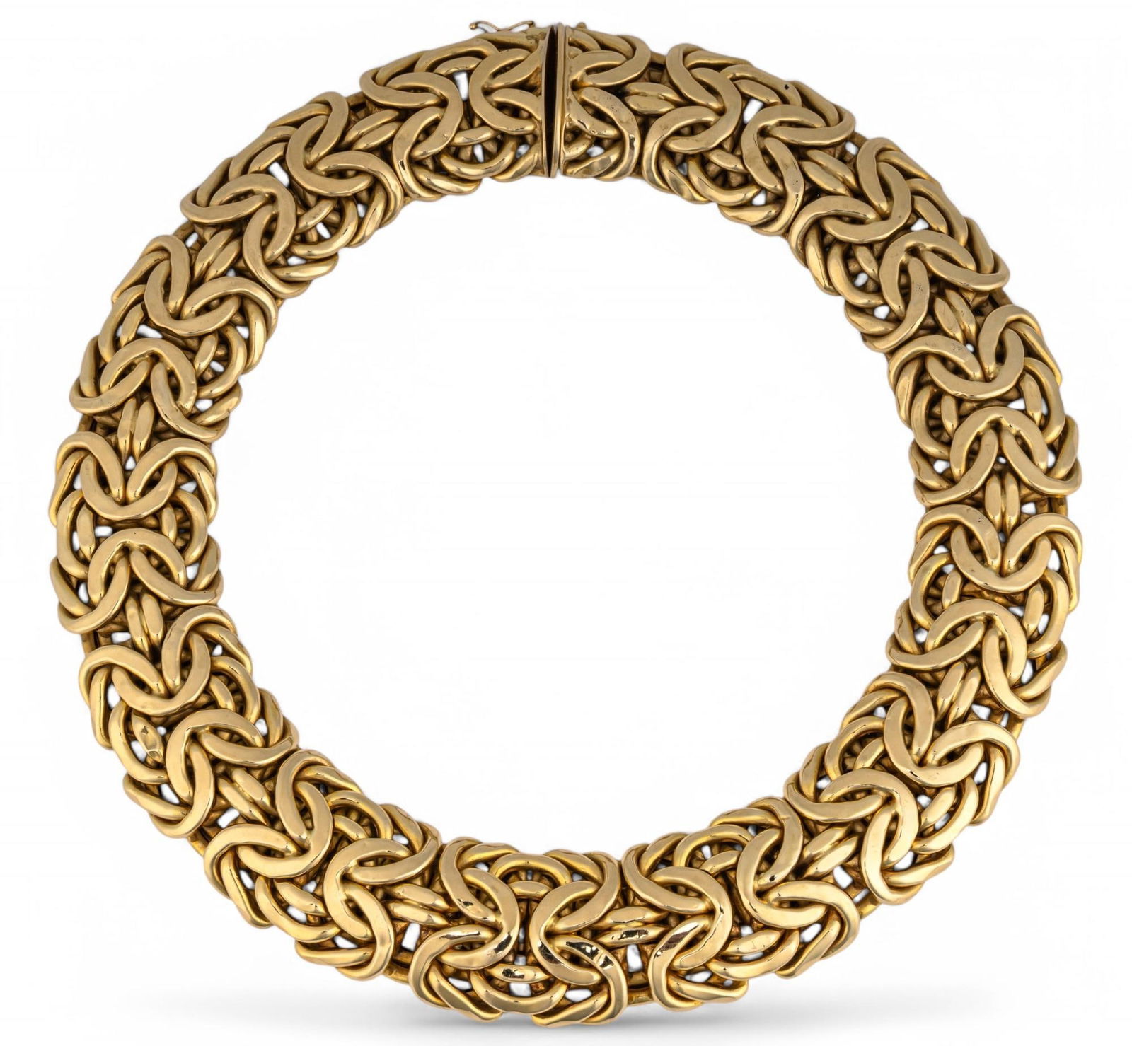 Italian 14K Byzantine Link Necklace (1 of 7)