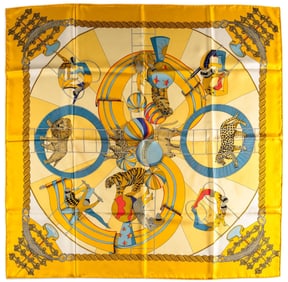 Hermes Circus Silk Scarf