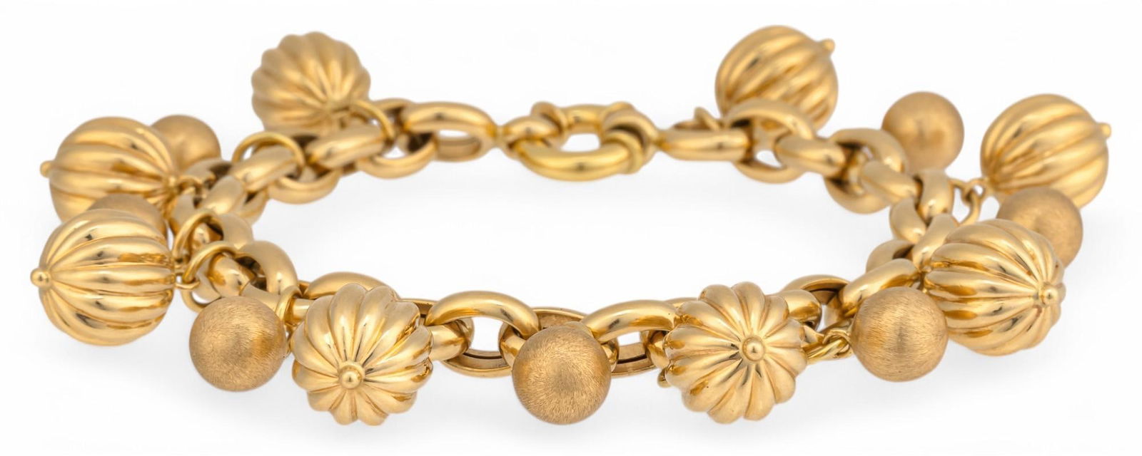 18K Beaded Charm Bracelet (1 of 7)