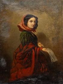 19th C. Portrait of Jean Armour Burns