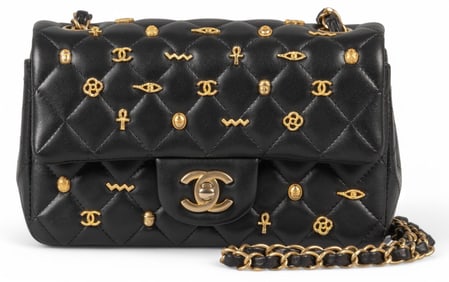 Chanel Egyptian Amulet Classic Single Flap Mini Shoulder Bag