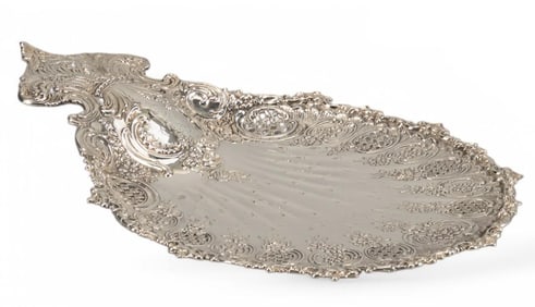 Pierced Sterling Silver Peacock Tray