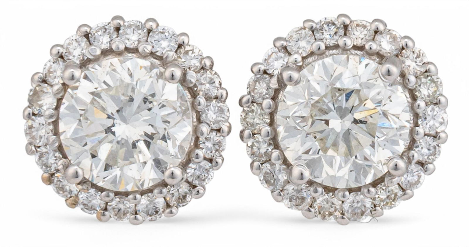 18K White Gold Diamond Stud Earrings (1 of 5)