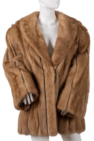 Motes Furs Mink Leather Coat