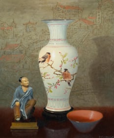 A. D. Greer, Chinoiserie Still Life