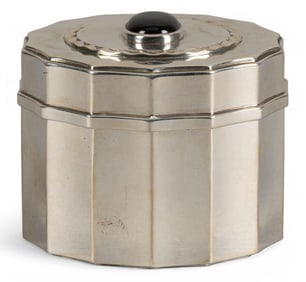 Tiffany & Co. Sterling Silver Round Trinket Box
