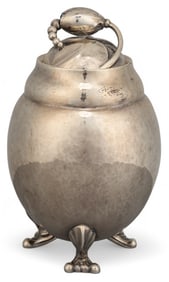 "Blossom" by Georg Jesen Sterling Silver Tea Caddy
