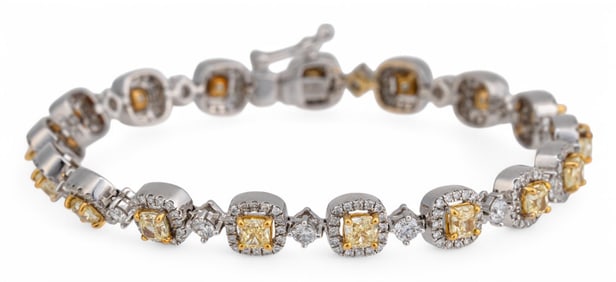 18K Effy Canary Yellow Diamond Bracelet